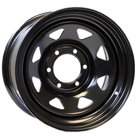 4x4 wheel 4WD rim steel 15X10 suits Patrol/80 series/Hilux 6x139.7 black triangle holes (sunraysia) Dynamic