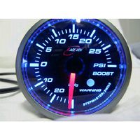 Racetech 52BOWGSWLS-P(PSI) - GREEN - Boost Gauge 52mm PSI with audible Alarm