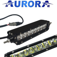 6" Aurora Single Row 5w LED LIGHT BAR Aurora 9 X 5W OSLON Driving Pattern