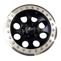 Offroad Alloy Genuine Beadlock Wheel Rim BLACK 16x10 -44 6x139.7 fits Nissan Patrol GQ/GU