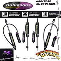 5" Dobinsons MRA Remote Adjustable Shock F & R 60mm Bore GQ GU Patrol