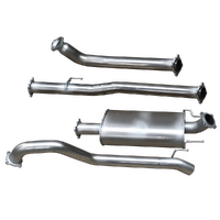 Hulk Stainless Steel Exhaust Kit with Muffler Delete - Toyota HiLux GUN Series SR/SR5 2.8TD DPF-Back 2015-ON