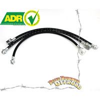 Rubber Extended Brake Line Kit ABS Front & Rear for Nissan Patrol GU Y61 (not ZD30) 2" 3" 4" 5" inch lift ADR Approved