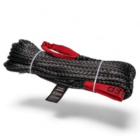 Saber Offroad 9,500KG Black SaberPro 20M Winch Extension Rope w/Red Sheath Eyes - 20M