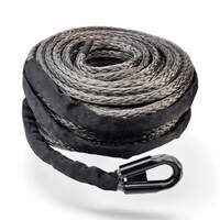 Sniper Core 4WD Winch rope kit 12 Strand Grey 10mmx40m (9,500kg MBS)