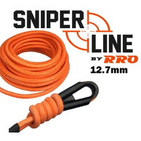 12.7mm Sniper Line Competition Winch rope Per meter Braided outer cover 22,000lb