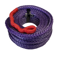 UHMWPE Winch Rope PURPLE 10mm x 40M Synthetic Cable pre spliced