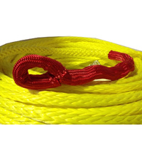 UHMWPE Winch Rope YELLOW 10mm x 40M Synthetic Cable fits all low mount winches