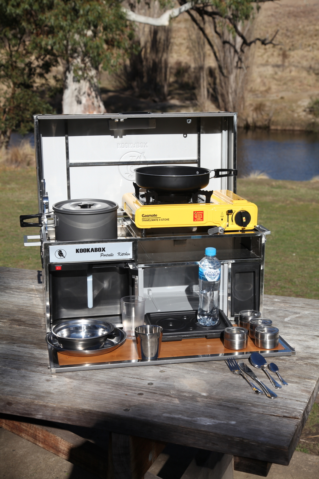Kookabox Portable Outdoor Camp Kitchen conveniently enjoy the outdoor