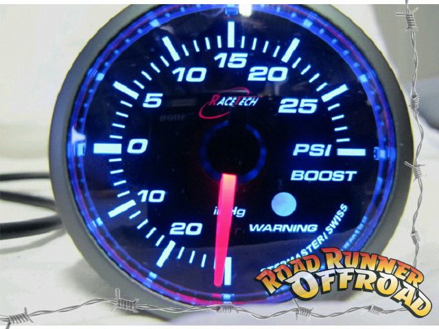 White Light WINOMO 12 V 52 mm Turbo Supercharger Display Auto Car In Hg PSI Meter 