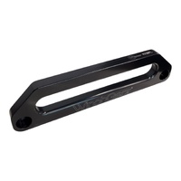 WinchGear Extended Aluminium Hawse Fairlead +100mm – Black Anodised, Synthetic Rope