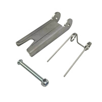 Heavy Duty Stainless Steel Winch Hook Latch and Spring Kit – Suits 13mm Sling Hooks 