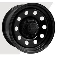 4x4 wheel 4WD rim steel 15X10 suits Patrol/80 series/Hilux 6x139.7 black round holes Dynamic