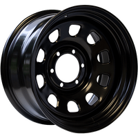 4x4 wheel 4WD rim steel 15X8 suits Patrol/80 series/Hilux 6x139.7 black D holes Dynamic