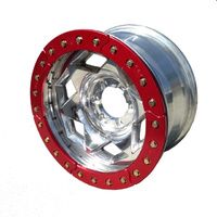 Trail Gear Creeper Lock Beadlock 17x9 fits Nissan Patrol GQ/GU - Red