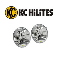 C 7" Lexan Semi Sealed Headlamp inserts PAIR fits JEEP