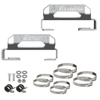 57232 Shock Reservoir Mount 304 S/S 2.0/2.5 Suitable for Toyota LandCruiser 80 105 Series Front (Pair)
