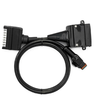 A7-12 Elecbrakes Adapter 7 Pin Flat Plug to 12 Pin Flat Socket