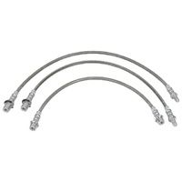 Braided Extended Brake Line Kit ABS Front & Rear for Toyota Landcruiser 80 105 series 4" 5" inch lift ADR Approved
