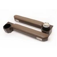 One Stone Brown universal armrests & cup holder for Toyota Landcruiser 100 Series Full width (2x front)