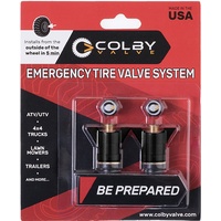 Colby Emergency tyre valve 2 pack Black