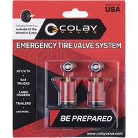 Colby Emergency Tyre Valve 2 pack RED