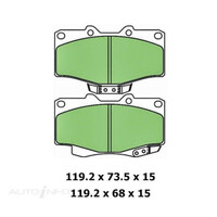 Protex Ultra 4WD Front Brake Pads for Toyota Hilux IFS 11/88 - 4/05 Landcruiser 70 Series