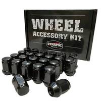 Wheel nut set M12 X 1.25 Black Tapered 60 Deg 19mm AF  suit Nissan Patrol wheel nut Set 24 pce