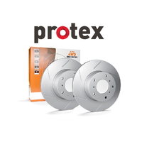 FDR329HSR+L Front Pair slotted Protex 4WD brake Disc rotor for Nissan Patrol GQ Y60 (except tb42efi)