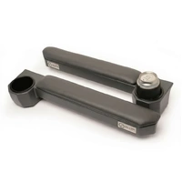 One Stone Grey universal armrests & cup holder for Toyota Landcruiser 100 Series Full width (2x front)