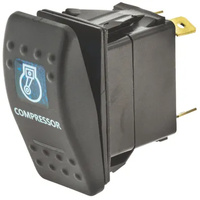 SWITCH ROCKER ON / OFF 12/24V 20amp - COMPRESSOR SYMBOL