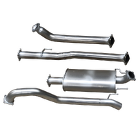 Hulk Stainless Steel Exhaust Kit with Muffler Delete - Toyota HiLux GUN Series SR/SR5 2.8TD DPF-Back 2015-ON