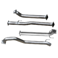 Hulk Stainless Steel Exhaust Kit With Muffler Delete - Toyota Hi-Lux D4D 2.8L 08/2015>
