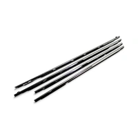 4 pce Chrome Door Glass Window Moulding weather strip For Toyota Land Cruiser HZJ HDJ FZJ 80 GXL