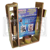 Mister hitches trailer coupling lock, 2 position, with padlock & 3 keys. (mhcl10)
