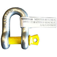 D shackle stamped and rated 10mm 1t