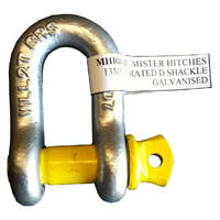 D shackle stamped and rated 13mm 2t