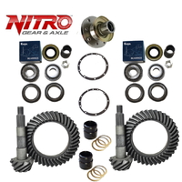NITRO for Toyota 80 Series landcruiser 4.56  Front and rear Crownwheel & Pinion With Fitting kIt Solid spacer