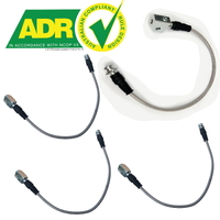 Braided Extended Brake Line Kit ABS TCS Front & Rear Traction Control System for Nissan Patrol GU Y61 2010 onwards 2" 3" 4" 5" inch lift ADR Approved