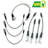 Braided Extended Brake Line Kit ABS Front & Rear & Calipers for Nissan Patrol GU Y61 ZD30 all & TB48 2010 onwards 2" 3" 4" 5" inch Lift ADR Approved