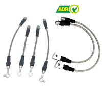 Braided  Extended Brake Line Kit Front & Rear & Calipers for Nissan Patrol GU Y61 2" 3" 4" 5" inch Lift ADR Approved