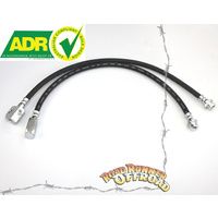Rubber Extended Brake Lines ABS Front for Nissan Patrol GU Y61 ZD30 all & TB48 2010 onwards 2" 3" 4" 5" inch lift ADR Approved