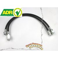 Rubber Extended Brake Lines Front ABS fits Nissan Patrol GU Y61 3" 4" 5" inch lift ADR Approved