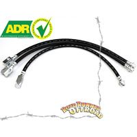 Rubber Extended Brake Line Kit ABS Front & Rear fits Nissan Patrol GU Y61 ZD30 all & TB48 2010 onwards 2" 3" 4" 5" inch lift ADR Approved