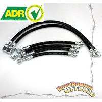 Rubber Extended Brake Line Kit Front & Rear & Calipers for Nissan Patrol GQ Y60 2" 3" 4" 5" inch lift ADR Approved