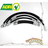 Rubber Extended Brake Line Kit Front & Rear & Calipers for Nissan Patrol GU Y61 2" 3" 4" 5" inch lift ADR Approved