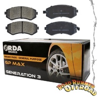 RDB1146 RDA GP MAX Reae Brake Pads Set fits GQ y60 Nissan Patrol Rea