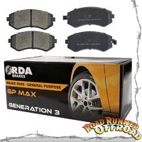 RDB114 RDA GP MAX Brake Pads Set for GU fits Nissan Patrol Rear (not tb48)