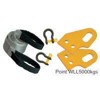 Recovery Point KIT Shackles Bridle Strap Points for Toyota Prado 120 4x4