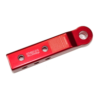 Extra Long Extended Alloy Towbar Recovery Tow Hitch RED WLL 5000KG